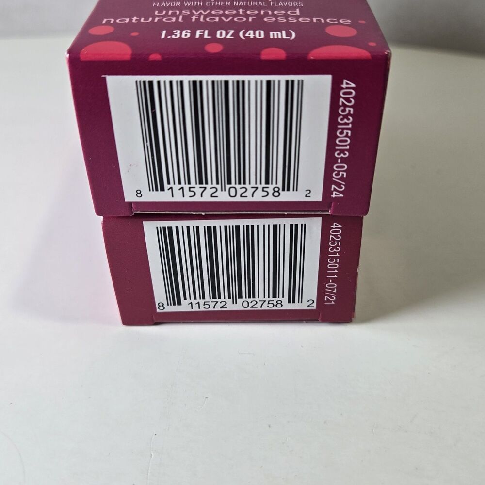 2-Pack SodaStream bubly Drops Raspberry Unsweetened Flavor Essence 1.36 fl oz - Picture 7 of 9